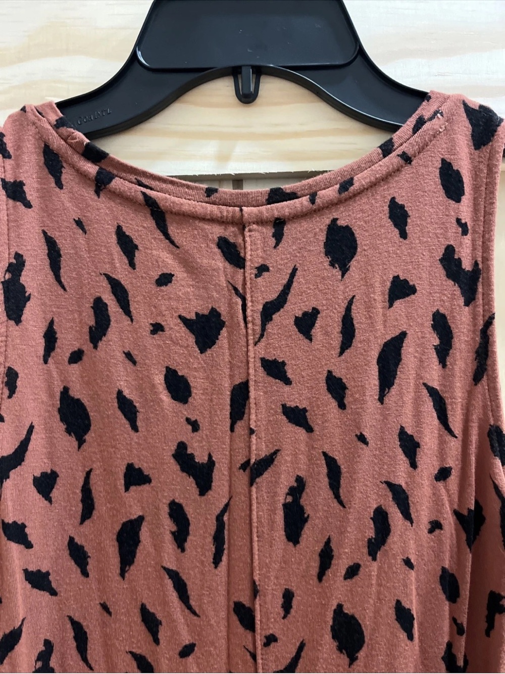 Nine West Brown Tank Top with Black Abstract Print - Picture 6 of 9